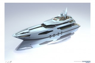 44m  CMN and Bannenberg Rowell SCORPIO superyacht 